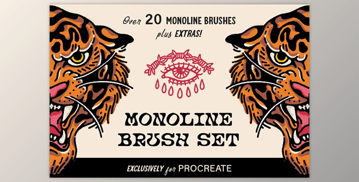 Download Monoline Brush Set for Procreate