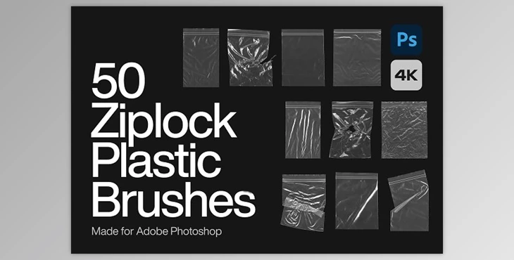 Download Ziplock Plastic Brushes for Photoshop