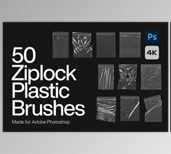 Download Ziplock Plastic Brushes for Photoshop