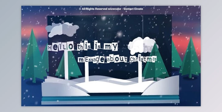 Download Christmas Popup Card (Videohive 49501796) - AE Project