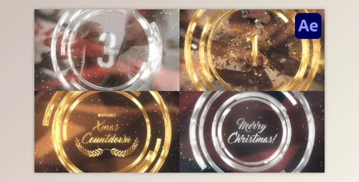 Download New Year And Christmas Countdown for After Effects (Videohive 49481401) - AE Project