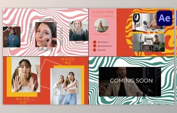 Download Youtube Endscreens for After <span class='badge badge-warning'>Effects</span> (Videohive 49574467) - AE Project