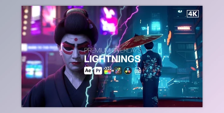 Download Premium Overlays Lightnings (Videohive 49577594) - AE Project