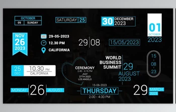 Download Time & <span class='badge badge-warning'>Date</span> Titles 2.0 (Videohive 49274661) - AE Project