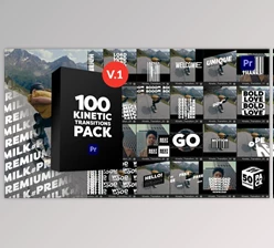 Download Kinetic Transitions Pack for Premiere Pro (Videohive 49403297)