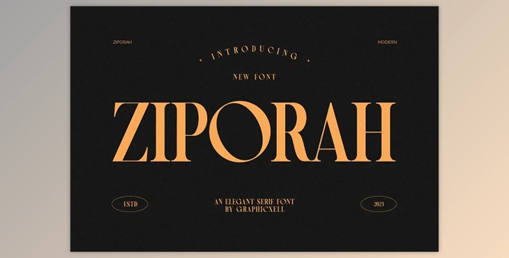 Download Ziporah Elegant Serif Font