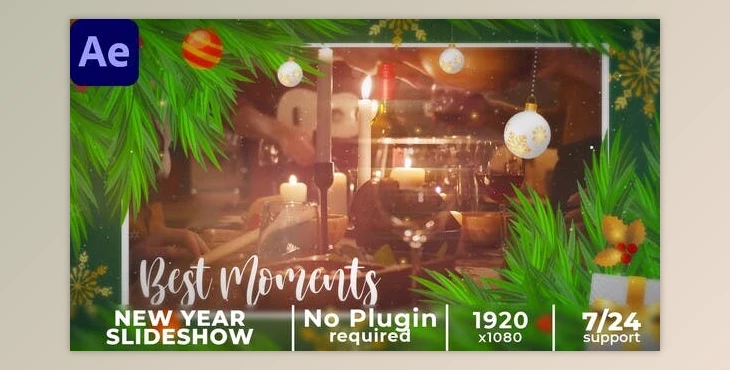 Download Lovely Christmas Slideshow || New Year Slideshow (Videohive 49436720) - AE Project