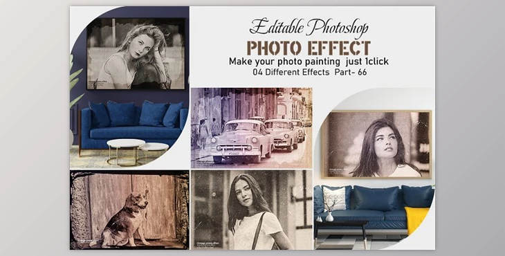 Download Editable Vintage Photoshop Effect