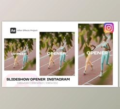 Download Slideshow Opener Instagram | Multiscreen Opener (Videohive 48756615) - AE Project