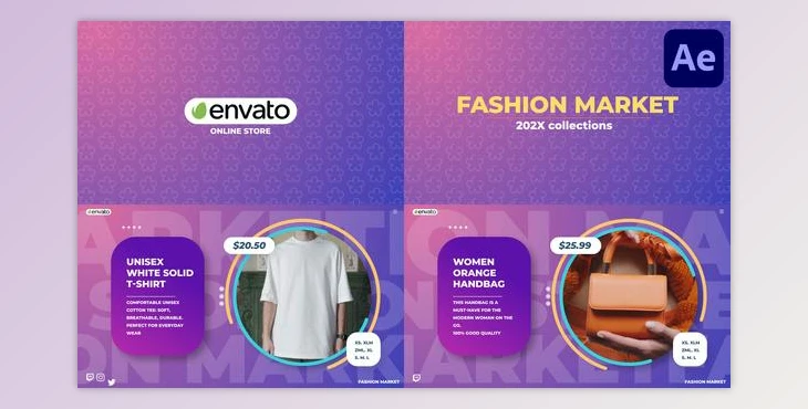 Download Fashion Market for After Effects (Videohive 49574720) - AE Project