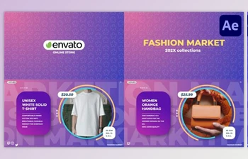 Download Fashion Market for After <span class='badge badge-warning'>Effects</span> (Videohive 49574720) - AE Project
