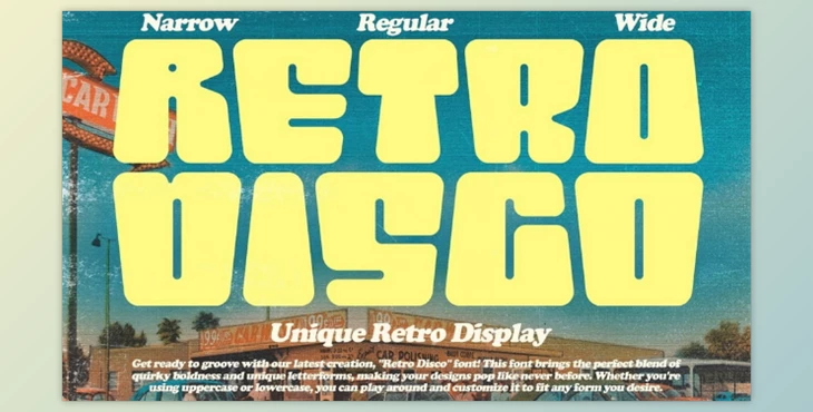 Download Retro Disco - Retro Display Font