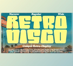 Download Retro Disco - Retro Display Font