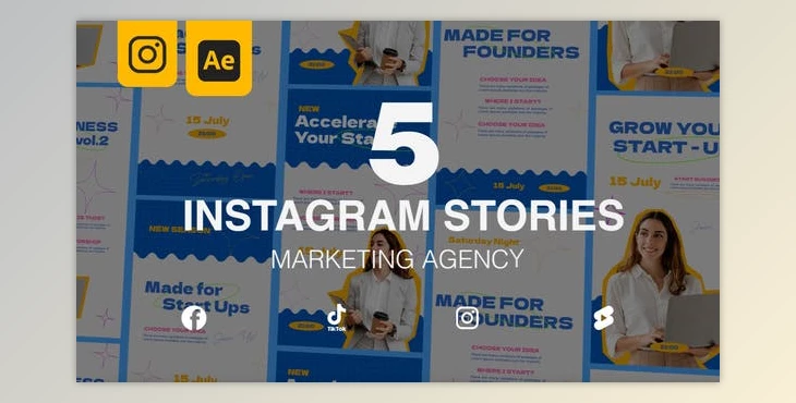 Download Marketing Agency Instagram Stories (Videohive 46857157) - AE Project