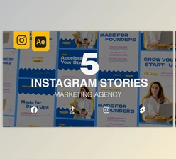 Download Marketing Agency Instagram Stories (Videohive 46857157) - AE Project