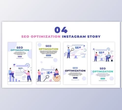 Download SEO Optimization 2D Character Instagram Story (Videohive 47440893) - AE Project