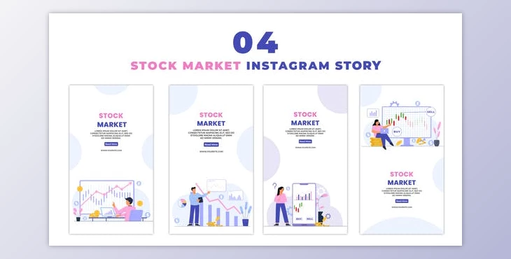 Download Stock Market 2d Character Instagram Story (Videohive 47395562) - AE Project