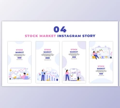 Download Stock Market 2d Character Instagram Story (Videohive 47395562) - AE Project