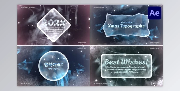 Download Xmas Typography for After Effects (Videohive 49716215) - AE Project
