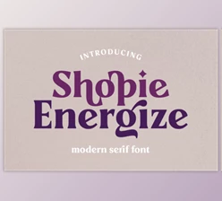 Download Shopie Energize - Serif Font