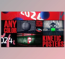 Download Kinetic Christmas Posters (Videohive 49769806) - AE Project