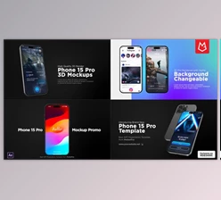 Download App Promo | Phone 15 Pro Mockup (Videohive 49304885) - AE Project