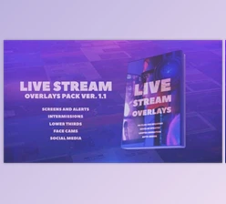 Download Stream Overlays Pack (Videohive 29422618) - AE Project