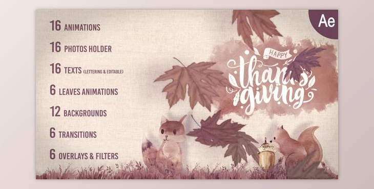 Download Thanksgiving Kit (Videohive 48939657) - AE Project