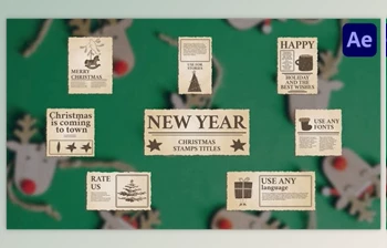 Download Christmas Stamps <span class='badge badge-warning'>Titles</span> for After Effects (<span class='badge badge-warning'>Videohive</span> 49741877) - AE Project