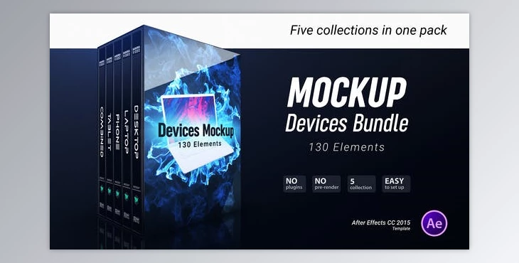Download Devices Mockup Bundle (Videohive 24181625) - AE Project