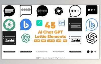 Download AI Chat GPT Lottie Elements (Videohive 49852212) - AE Project
