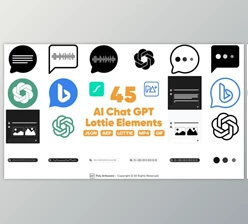 Download AI Chat GPT Lottie Elements (Videohive 49852212) - AE Project