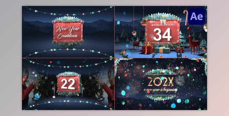 Download New Year Countdown for After Effects (Videohive 49831063) - AE Project