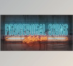 Blender - Download Procedural Signs v2.0 + Assets