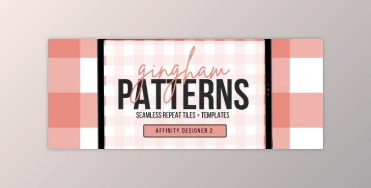 Download Create Gingham Seamless Repeat Tiles + Templates in Affinity Designer 2