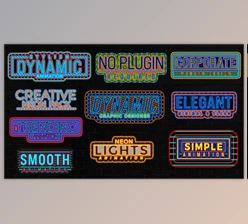 Download Neon Light Text Pack (Videohive 49636532) - AE Project