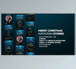 Download Merry Christmas Instagram Stories (Videohive 49853956) - AE Project