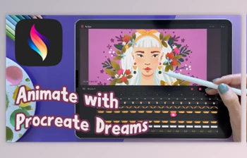 Download Animate a Portrait in <span class='badge badge-warning'>Procreate</span> Dreams