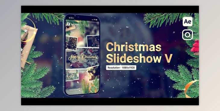 Download Christmas Slideshow | Vertical (Videohive 49803017) - AE Project
