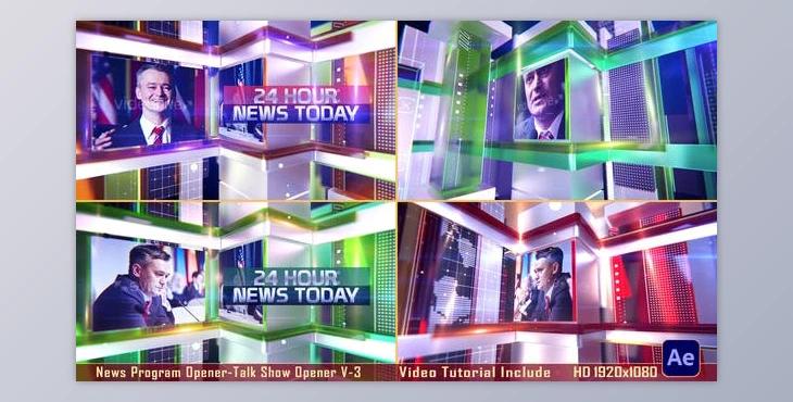 Download News Program Opener-Talk Show Opener V-3 (Videohive 48159958) - AE Project