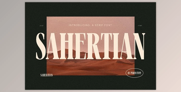 Download Sahertian - Elegant Serif Font