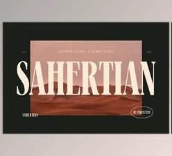 Download Sahertian - Elegant Serif Font