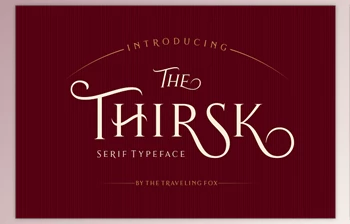 Download Thirsk - Decorative <span class='badge badge-warning'>Serif</span> Typeface - <span class='badge badge-warning'>CreativeMarket</span> 2071480