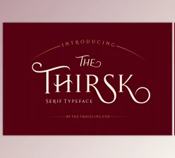 Download Thirsk - Decorative Serif Typeface - CreativeMarket 2071480