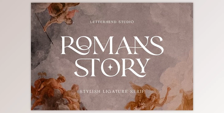 Download Romans Story - Stylish Ligature Serif Font