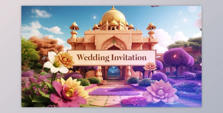 Download Indian 3D Character Design Wedding Invitation Slideshow (Videohive 49921012) - AE Project