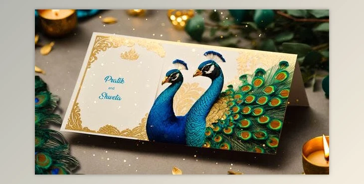 Download Peacock Theme Wedding Invitation 3D Design Slideshow (Videohive 49920911) - AE Project