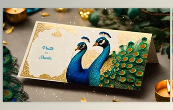Download Peacock Theme Wedding Invitation <span class='badge badge-warning'>3D</span> Design Slideshow (Videohive 49920911) - AE Project