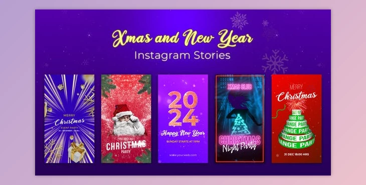 Download Christmas and New Year Stories (Videohive 49902605) - AE Project