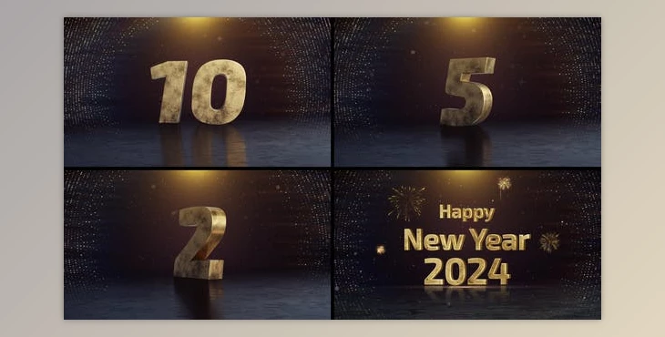 Download New Year Countdown 2024 (Videohive 49920548) - AE Project
